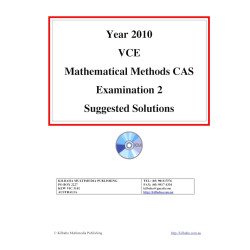 2010 VCAA Maths Methods Exam 2 - Solutions